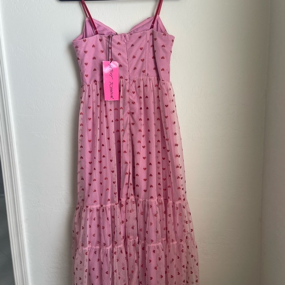 Betsey Johnson Pink Dress with Heart Motif NWT size 10💕💕💕💕💕💕💕💕💕💕💕💕💕💕💕💕💕 - Picture 5 of 8